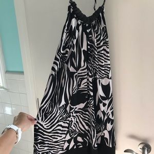 Zebra halter dress